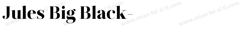 Jules Big Black字体转换